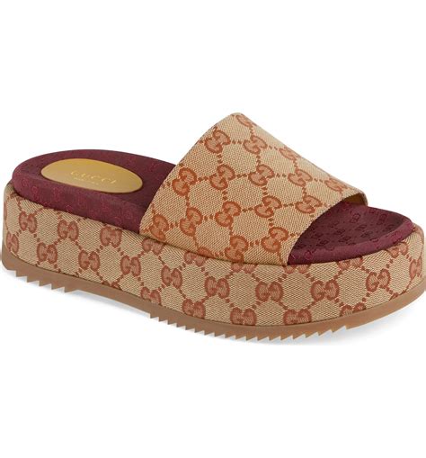 red gucci clogs|Gucci slippers women.